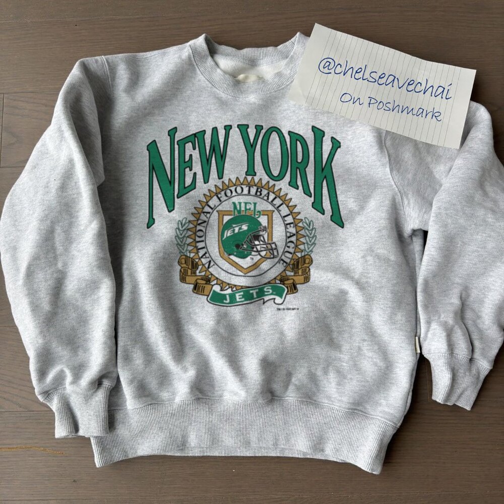 Vintage 90s New York Jets Football Sweatshirt, New York Jets NFL Shirt Tee